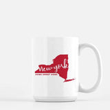 New York State Song | Home Sweet Home - Mug | 11 oz / Red - State Song