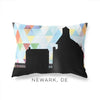 Newark Delaware geometric skyline - Pillow | Lumbar / LightSkyBlue - Geometric Skyline