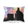 Newark Delaware geometric skyline - Pillow | Lumbar / RebeccaPurple - Geometric Skyline
