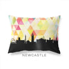 Newcastle England geometric skyline - Pillow | Lumbar / Yellow - Geometric Skyline