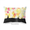 Nicosia Cyprus geometric skyline - Pillow | Lumbar / Yellow - Geometric Skyline