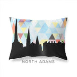 North Adams Massachusetts geometric skyline - Pillow | Lumbar / LightSkyBlue - Geometric Skyline