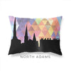North Adams Massachusetts geometric skyline - Pillow | Lumbar / RebeccaPurple - Geometric Skyline