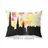 North Adams Massachusetts geometric skyline - Pillow | Lumbar / Yellow - Geometric Skyline