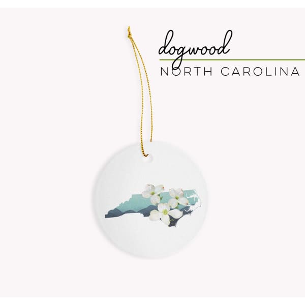 North Carolina Flowering Dogwood | State Flower Series - Ornament - State Flower