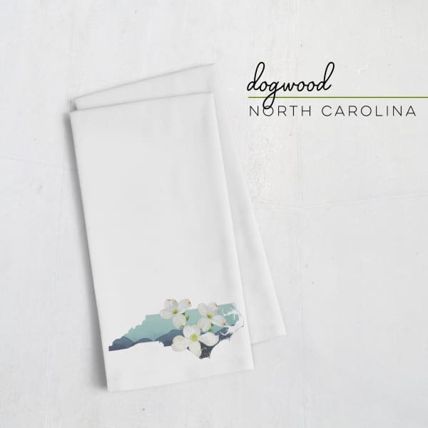 North Carolina Flowering Dogwood | State Flower Series - Tea Towel - State Flower