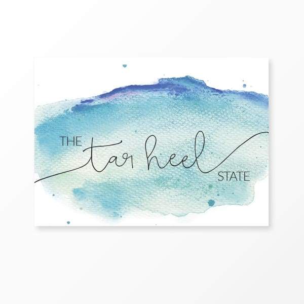 North Carolina state nickname | The Tarheel State - 5x7 Unframed Print - State Motto
