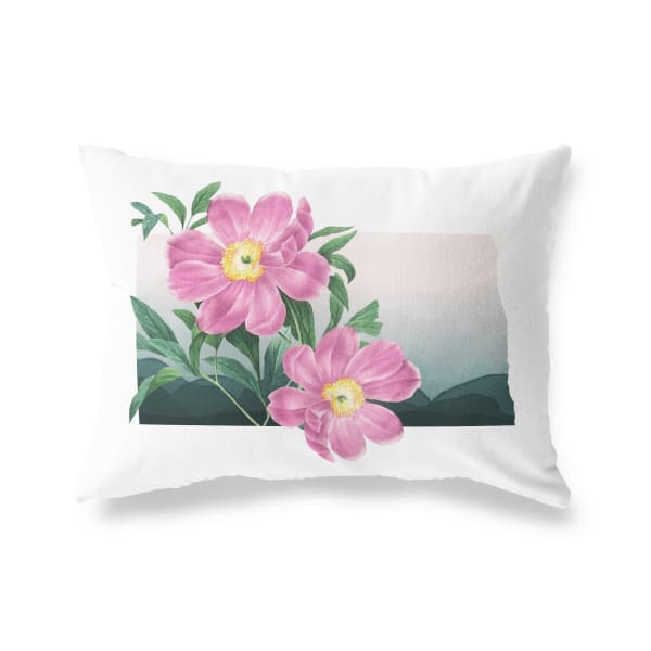 North Dakota Prairie Rose | State Flower Series - Pillow | Lumbar - State Flower