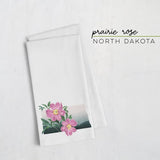 North Dakota Prairie Rose | State Flower Series - Tea Towel - State Flower