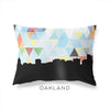 Oakland California geometric skyline - Pillow | Lumbar / LightSkyBlue - Geometric Skyline