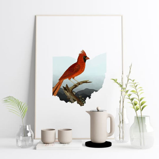 Ohio Cardinal | state bird series - 5x7 Unframed Print - State Bird