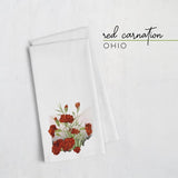 Ohio Red Carnation | State Flower Series - Tea Towel - State Flower