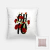 Ohio state flower | Red Carnation - Pillow | Square - State Flower