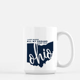Ohio State Song | Land Where All My Dreams Come True - Mug | 15 oz / Black - State Song