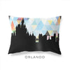 Orlando Florida geometric skyline - Pillow | Lumbar / LightSkyBlue - Geometric Skyline