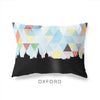 Oxford England geometric skyline - Pillow | Lumbar / LightSkyBlue - Geometric Skyline