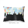 Oxford Ohio geometric skyline - Pillow | Lumbar / LightSkyBlue - Geometric Skyline