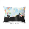 Palo Alto California geometric skyline - Pillow | Lumbar / LightSkyBlue - Geometric Skyline