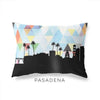 Pasadena California geometric skyline - Pillow | Lumbar / LightSkyBlue - Geometric Skyline