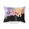 Pasadena California geometric skyline - Pillow | Lumbar / RebeccaPurple - Geometric Skyline