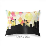 Pasadena California geometric skyline - Pillow | Lumbar / Yellow - Geometric Skyline
