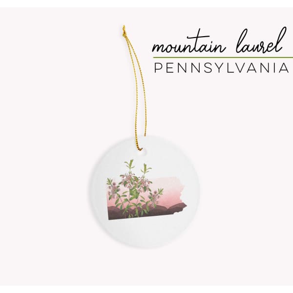Pennsylvania Mountain Laurel | State Flower Series - Ornament - State Flower