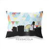 Pensacola Florida geometric skyline - Pillow | Lumbar / LightSkyBlue - Geometric Skyline
