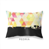 Peoria Arizona geometric skyline - Pillow | Lumbar / Yellow - Geometric Skyline
