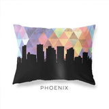 Phoenix Arizona geometric skyline - Pillow | Lumbar / RebeccaPurple - Geometric Skyline
