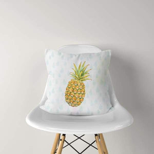 Pineapple Raindrops | double-sided tropical pillow - Pillows