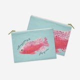 Pink Fish | Miami Vibes Collection - Pouch | Small - 80s Miami Vibes
