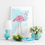 Pink Flamingo | Miami Vibes Collection - 5x7 Unframed Print - 80s Miami Vibes