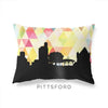 Pittsford New York geometric skyline - Pillow | Lumbar / Yellow - Geometric Skyline