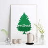 Portland Pine Tree | Portland Vibes Collection - 5x7 Unframed Print - Portland Vibes