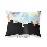 Prescott Arizona geometric skyline - Pillow | Lumbar / LightSkyBlue - Geometric Skyline
