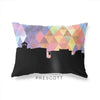 Prescott Arizona geometric skyline - Pillow | Lumbar / RebeccaPurple - Geometric Skyline