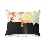 Prescott Arizona geometric skyline - Pillow | Lumbar / Yellow - Geometric Skyline