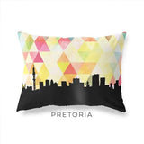 Pretoria South Africa geometric skyline - Pillow | Lumbar / Yellow - Geometric Skyline