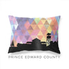 Prince Edward Island Ontario geometric skyline - Pillow | Lumbar / RebeccaPurple - Geometric Skyline