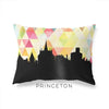 Princeton New Jersey geometric skyline - Pillow | Lumbar / Yellow - Geometric Skyline
