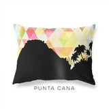 Punta Cana geometric skyline - Pillow | Lumbar / Yellow - Geometric Skyline