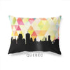 Quebec City Quebec geometric skyline - Pillow | Lumbar / Yellow - Geometric Skyline