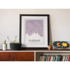 Queens New York road map and skyline - 5x7 Unframed Print / Thistle - City Map and Skyline