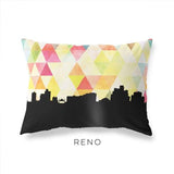 Reno Nevada geometric skyline - Pillow | Lumbar / Yellow - Geometric Skyline