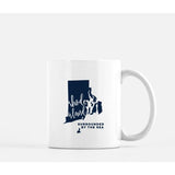 Rhode Island State Song | Surrounded By The Sea - Mug | 11 oz / MidnightBlue - State Song