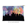 Richmond Virginia geometric skyline - Pouch | Small / RebeccaPurple - Geometric Skyline