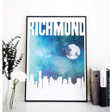 Richmond Virginia night sky - Night Skyline