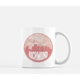 Richmond Virginia skyline and city map design | in multiple colors - Mug | 11 oz / Pink - City Map Skyline