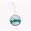 Richmond Virginia skyline and city map design | in multiple colors - Ornament / Teal - City Map Skyline