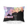 Ridgefield Park New Jersey geometric skyline - Pillow | Lumbar / RebeccaPurple - Geometric Skyline